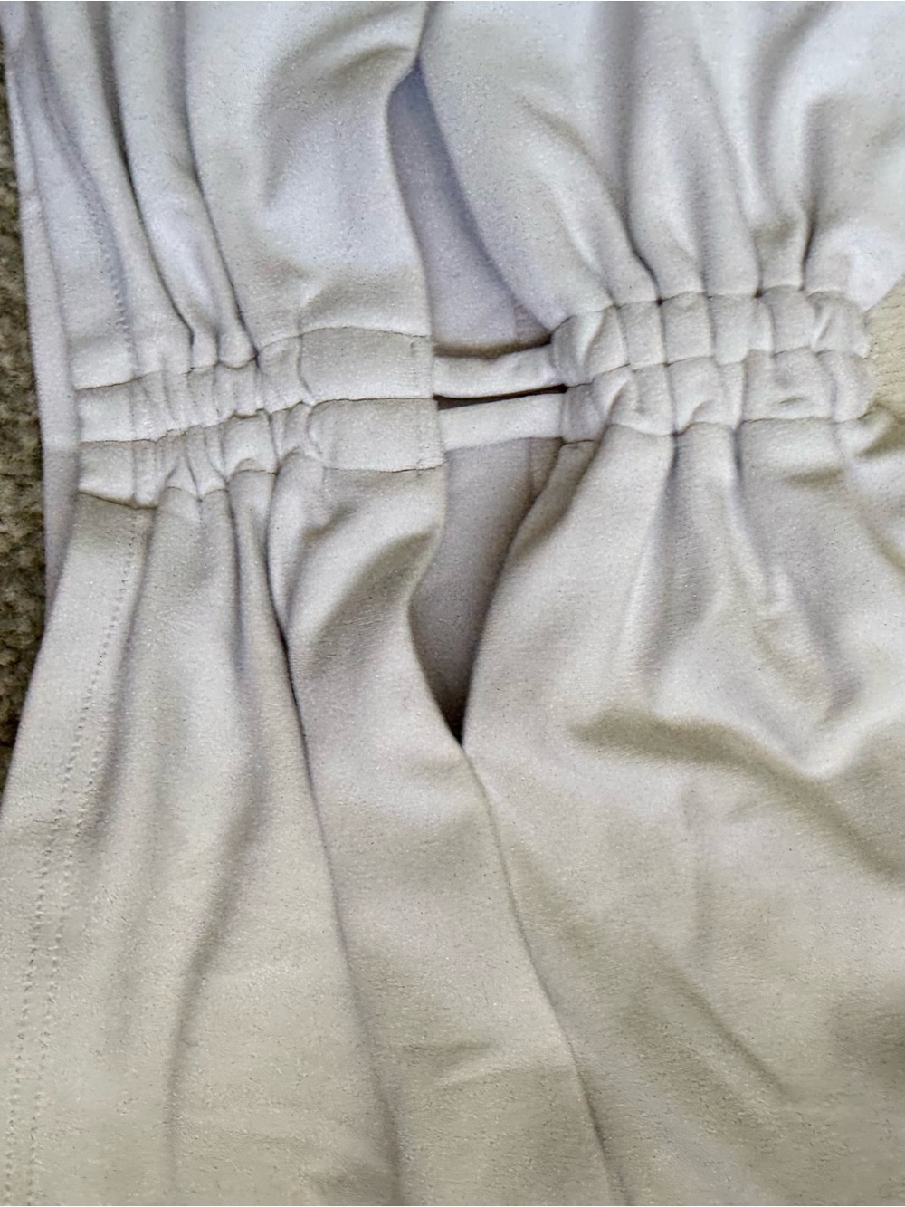 Athleta White Ruched Front Sports Bra Crop Top - Picture 2 of 3